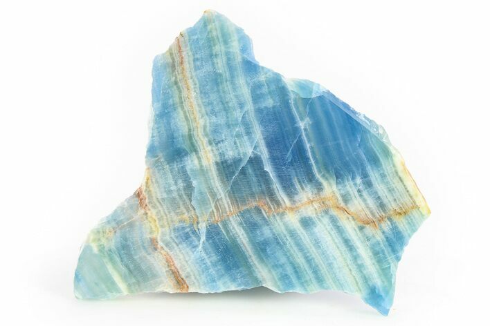 Polished Blue Calcite Slab - Argentina #264745